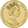 Moneda de oro Ángel de 5 onzas de la Isla de Man Año 1997