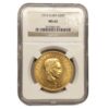 Moneda de oro 33,436 gr 20 Pesos 1915 José Martí Cuba LEI 900 Certificado NGC