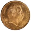 Moneda de oro de 8,96gr 20 Kroner 1914 Christian X Dinamarca LEI 900 PCGS MS65 (Nº 100-047) - Imagen 2