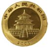 Moneda de oro de 31,10gr 500 Yuan 2001 China LEI 999 "Panda" (Nº100-042) - Imagen 2