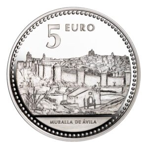 Moneda Plata 13.5 gramos Capitales Españolas AVILA