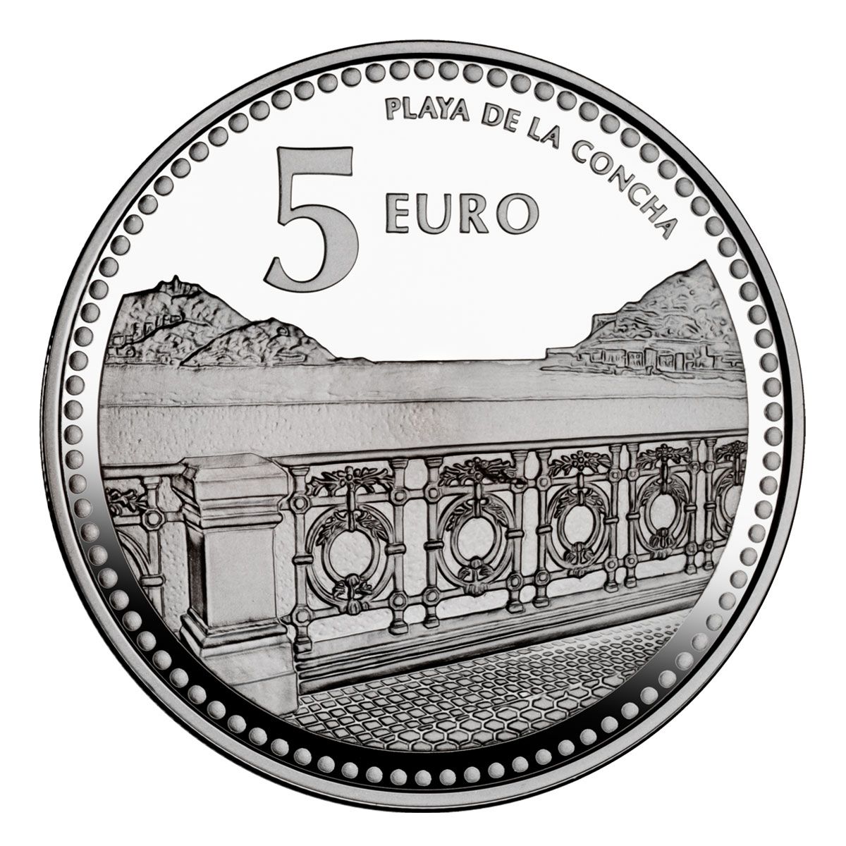 Moneda Plata 13.5 gramos Capitales Españolas DONOSTIA - SAN SEBASTIAN