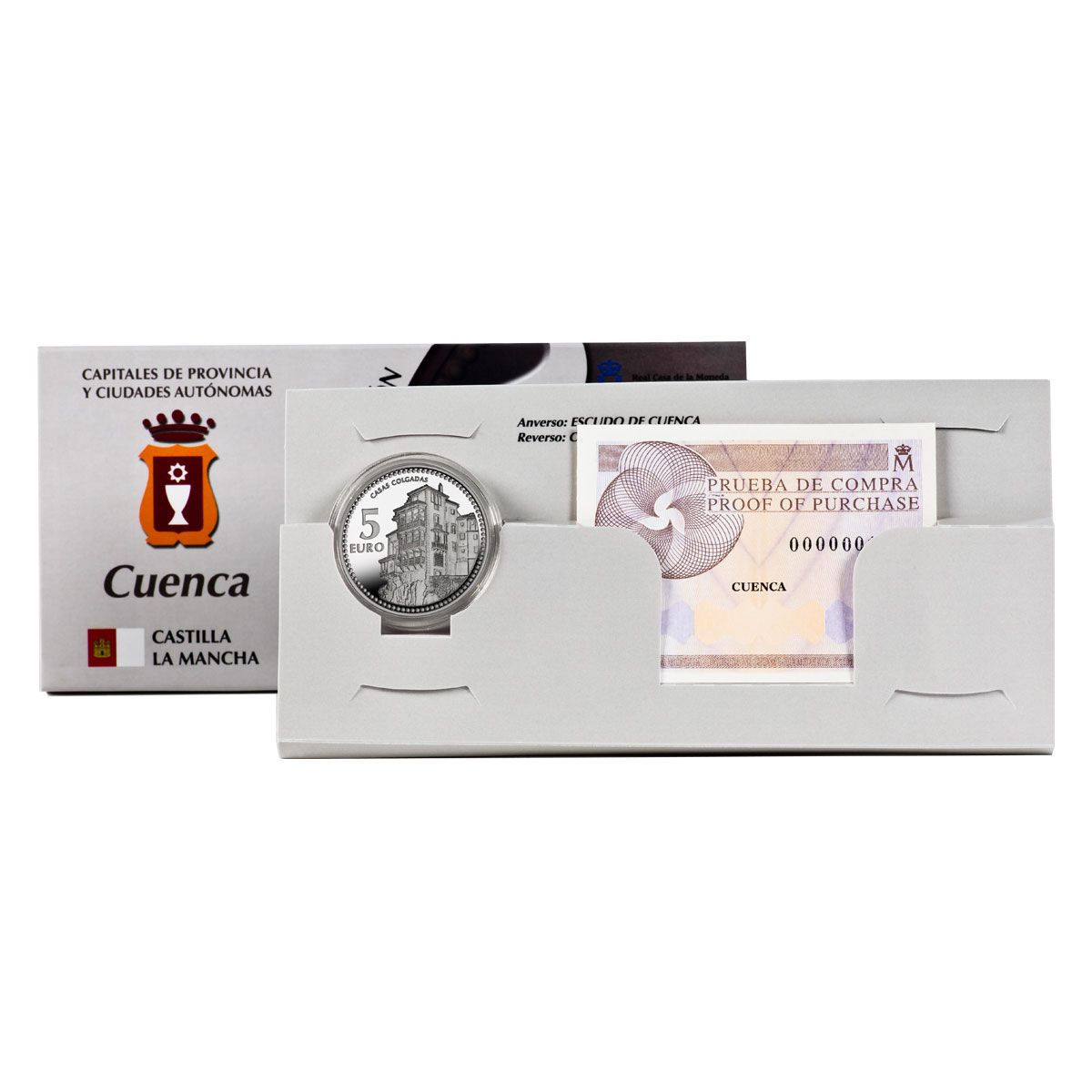 Moneda Plata 13.5 gramos Capitales Españolas CUENCA