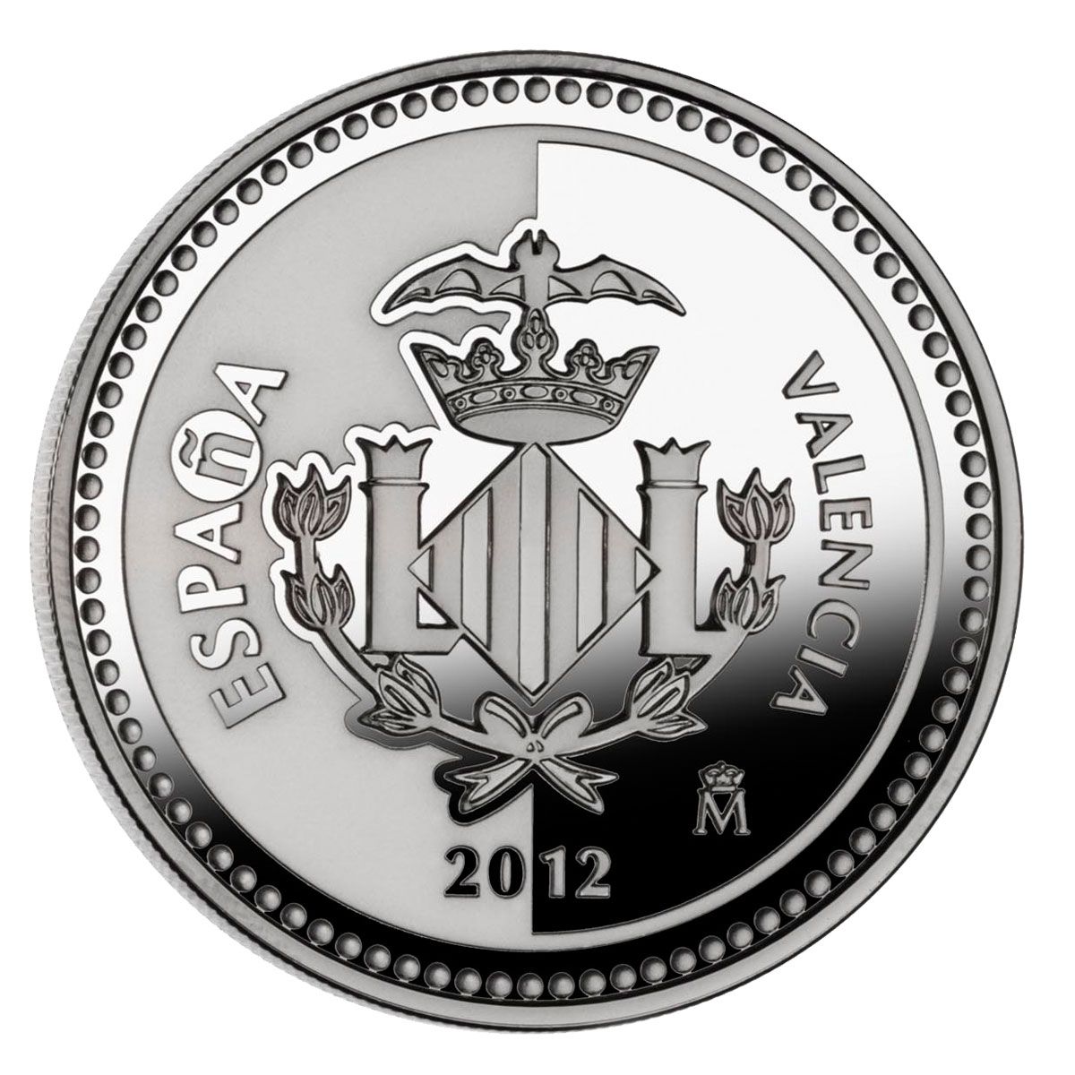 Moneda Plata 13.5 gramos Capitales Españolas VALENCIA
