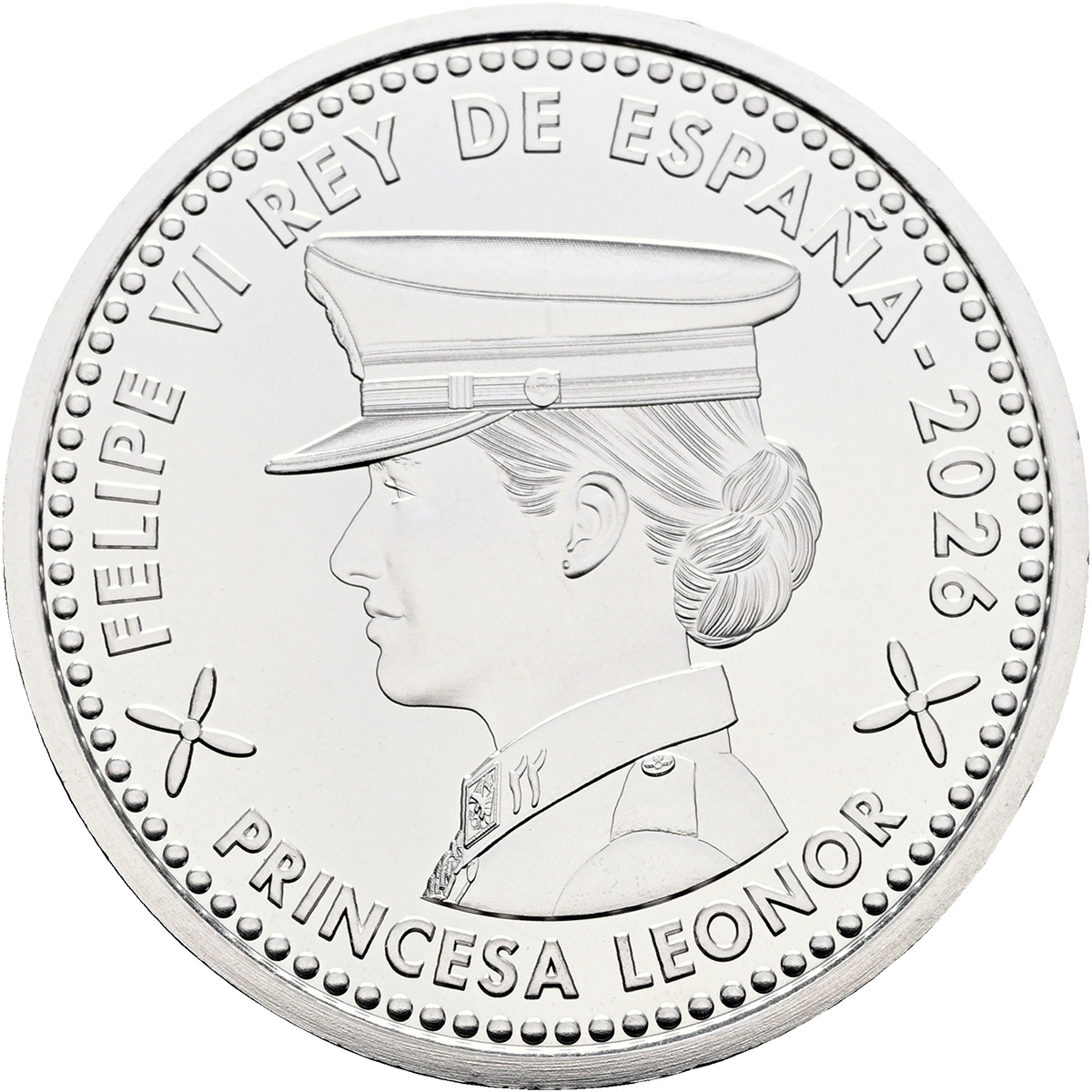 Moneda de plata 18 gr 60 euros 2026 Leonor España LEI 925. ACADEMIA GENERAL DEL AIRE Y DEL ESPACIO - Imagen 3