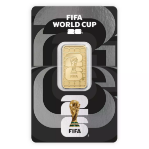 Lingote de oro 5 gramos 9999 BLISTER Marca SEMPSA FIFA COPA DEL MUNDO 2026