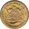 Moneda de oro 20,34gr 10 Cóndores 100 pesos 1953 Rep. Chile 0,900 NGC MS65