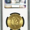 Moneda de oro 33,436 gr 20 Pesos 1915 José Martí Cuba LEI 900 NGC M61+