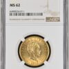 Moneda de oro 16.72gr 10 Pesos 1915 José Martí Cuba LEI 900 NGC M62 (Nº 6490024-011)