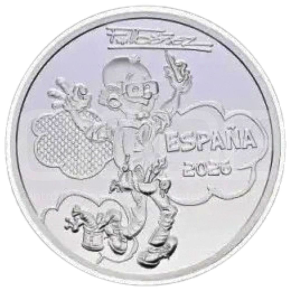 Colección de monedas 1,5 Euros 2026 España LEI 925 FNMT "Francisco Ibáñez: Mortadelo, Filemón y personajes" - Imagen 10
