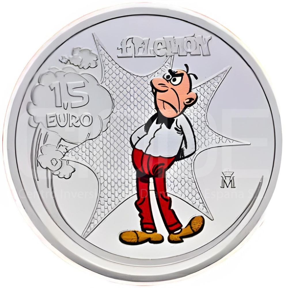 Colección de monedas 1,5 Euros 2026 España LEI 925 FNMT "Francisco Ibáñez: Mortadelo, Filemón y personajes" - Imagen 3