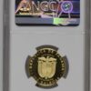 Moneda Oro100 BALBOAS - PAZ Y PROGRESO 1978 - PANAMA 8.16 gramos CERTIFICADO NGC PF 69 ULTRA CAMEO