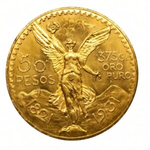 Moneda de Oro de 50 Pesos de México de 37,5 Grs.