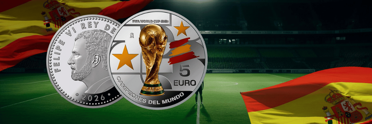 moneda de plata “Campeones del Mundo: FIFA World Cup 2026”
